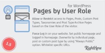 Pages by User Role for WordPress